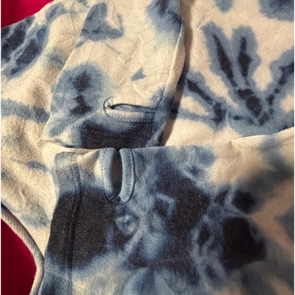 Firehouse Tie Dye Cropped T-Shirt Hoodie - Picture 3 of 3